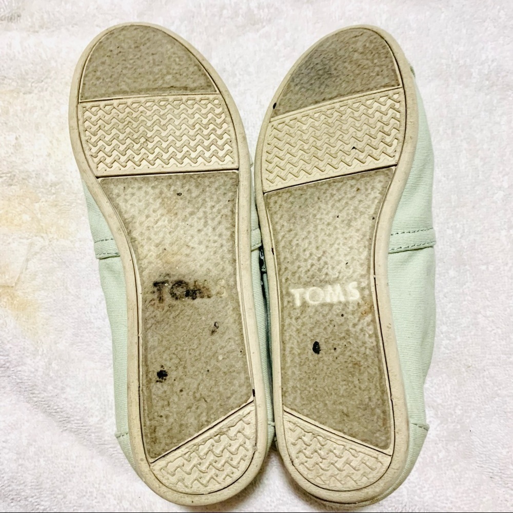 TOMS Women Classics Natural Light Mint Canvas Original size 5 - Picture 8 of 8